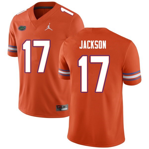 Men #17 Kahleil Jackson Florida Gators College Football Jersey Orange